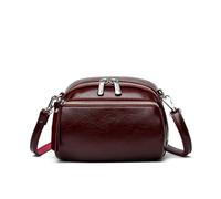 JTKSSCS Petit Sac a Main Femme Sac bandoulière en cuir souple for femme, sac à main de créateur, cabas, messager(Dark Red)