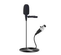 JTLAU Microphone cravate à clipser - Microphone à condensateur cardioïde compatible avec les systèmes sans fil Shure Bodypack, idéal pour les conférences, les acteurs, le théâtre, les podcasts
