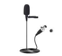 JTLAU Microphone cravate à clipser - Microphone à condensateur cardioïde compatible avec les systèmes sans fil Shure Bodypack, idéal pour les conférences, les acteurs, le théâtre, les podcasts