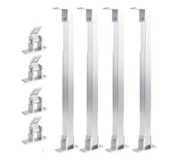 JTLB 2 Set Panneau Solaire Inclinaison du Support de Montage ALLIMET ALLIAME 15 À 30 ° Panneau de Montage de Panneau Solaire Réglable pour RVS Yachts Rooftops