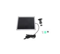 JTLB 6W Panneau Solaire ABS Chargeur Solaire en Silicium Monocristallin IP66 Proof avec un Support Rotatif à 360 Degrés et un Câble de 3 Mètres pour la Caméra, un Chargement Solaire (1 pc)
