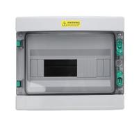 JTLB Boîte de Distribution de Disjoncteur à 12 Voies, Boîte de Distribution de Puissance du Matériau ABS avec Couverture IP66 Rain Proof pour les Installations Intérieures et