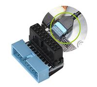 JTLB Carte Mère Q Connecteurs 5 Pièces coudé à 90 Degrés USB 3.0 19 Broches Carte Mère Interne en-tête