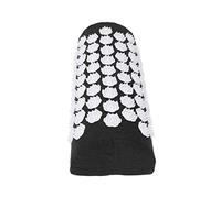 JTLB Coussin de massage pour le cou et le dos avec points d'acupression, maux de tête, coussin de soulagement des migraines, design floral ergonomique, fabriqué en ABS, coton (noir)