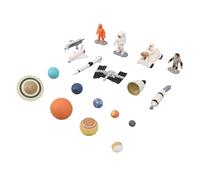 JTLB Figurine D'astronaute Spatial, Modèle de Planètes, avec Jouet D'aventure Spatiale et Lune, pour Enfants, Collection d'apprentissage de l'univers