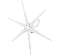 JTLB Générateur d'éolienne, 800 W, petit moulin à vent, machine industrielle à 6 lames pour terrasse, marine, camping-car, chalet, bateau (blanc)