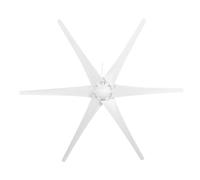 JTLB Générateur d'éolienne, 800 W, petit moulin à vent, machine industrielle à 6 lames pour terrasse, marine, camping-car, chalet, bateau (blanc)