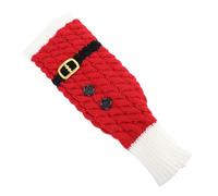 JTLB Housse de bouteille de vin de Noël en tricot réutilisable pour vases à eau Rouge