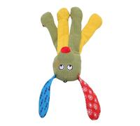 JTLB Jouet Couineur à Mâcher pour Animaux de Compagnie, Jouet en Peluche Couineur Amusant et Mignon pour Chien avec Tissu Haute densité, Jouet Interactif à Tirer et à Mâcher pour (Vert)