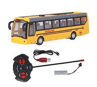 JTLB Jouet pour bus télécommandé, haute simulation dans toutes les directions de conduite autobus scolaire RC rechargeable pour enfants, cadeau parfait pour encourager l'apprentissage, (jaune)