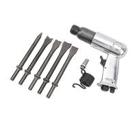 JTLB Kit de Marteau Pneumatique, Outil de Forage à Burin Pneumatique Robuste avec 3 Burins pour la Réparation de Voiture, Plaquette de Frein, élimination de la Rouille, Fixation (moyen de 190 mm)