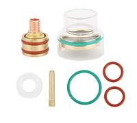 JTLB Kit de Soudage TFM53NCN Tig pour la Torche WP9 WP20, Vue Extraordinaire et Débit de Gaz Uniforme, sauf 30% avec Tasse en Verre, Soudage Précis, Tasse en Verre Tig Torch (1,6 mm)