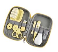 JTLB Kit de Toilettage pour bébé avec Coupe-ongles et Ciseaux à Bout Rond | Plastique et Métal, Outils de Soins pour Nouveau-nés, Organisateur de Voyage, sans Danger pour les Peaux Délicates