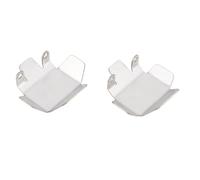 JTLB Lot de 2 plaques de protection pour essieu avant et arrière, compatibles avec les ensembles de plaques de protection encastrées RC en alliage VS4 10 avec différentiel, accessoires Crawler RC 1/10
