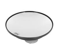 JTLB Miroir grossissant x 20 avec 3 ventouses - Économise de l'espace - Portable - Rond - Forte aspiration - Miroir de maquillage pour salle de bain (noir)