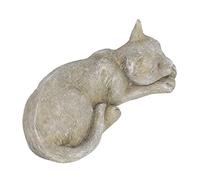 JTLB Pierre tombale commémorative pour animaux de compagnie, monument en plein air pour le jardin, pelouse avec outils de gravure personnalisés, pierre commémorative en résine pour (chat décoratif