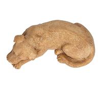 JTLB Pierre tombale commémorative pour animaux de compagnie, monument en plein air pour le jardin, pelouse avec outils de gravure personnalisés, pierre commémorative en résine (chien d'ornement de