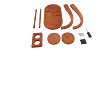 JTLB Porte-fils en Bois avec Base Forte, Rotation Lisse, 2 Broches à Double Balle de Fil et Rangement, Fabriquées à Partir de Bois, pour Amoureuse du Crochet (Couleur brune vintage)