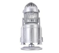 JTLB Small Mist Spray Desk Bureau, Forme de Fusée Fraîche Silencieuse à 360 Degrés Rotation Dynamique LED 12hr Batterie USB pour la Table de Bureau de la Chambre PC, Streamers de Jeu