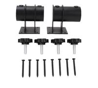 JTLB Support de Serrage de Porte-Parapluie Réglable, Acier en Carbone Lourd, Enduit de Poudre Noir, Support à Vent de 1,5 à 2,16 Pouces, avec Usage Extérieur