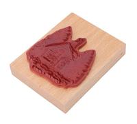 JTLB Tampon en Caoutchouc à Thème du Village Complexe, Timbre D'artisanat et de Scrapbook, Timbre en Bois pour L'artisanat de Bricolage avec une Utilisation Polyvalente, Idéal pour