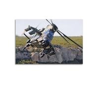 JTLFXY Poster décoratif sur toile représentant un hélicoptère militaire de l'Eurocopter, tigre, chasseur, voie, affiche décorative sur toile, affiche d'art moderne pour chambre à coucher (60 x 90 cm)
