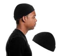 JTMKYO 1 bonnet de pêcheur noir, bonnet d'hiver pour homme, protection contre le vent et le froid, bonnet pour femme, bonnet pour homme, bonnet d'hiver, tour de tête 50-60 cm, pour streetwear et