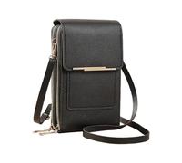 JTMKYO 1 sac à main noir, sac pour téléphone portable à écran tactile, sac à bandoulière multifonctionnel, sac à bandoulière avec bandoulière réglable et amovible, convient aux filles et aux femmes,