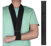 JTMKYO 1 sangle de soutien réglable, bande élastique de soutien de la nuque, fixation de col, poignet, coude, écharpe de bras, bandoulière pour hommes et femmes (noir)