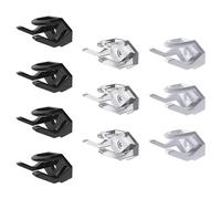 JTMKYO Lot de 10 crochets à chapeaux multifonctionnels, peuvent être accrochés au mur et dans l'armoire, outils indispensables pour les étagères à chapeaux, les supports de casque, les cintres à