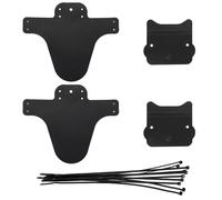JTMKYO Lot de 2 garde-boue noirs pour vélo, garde-boue de VTT, garde-boue avant et arrière, compatibles avec la plupart des vélos
