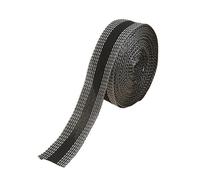 JTMKYO Lot de 2 rubans pliants noirs et blancs de 5 m et 1 mètre ruban de 1,5 m, ourlet de pantalon modifié, poignets autocollants pour raccourcir, ourlet de rideau, ruban à repasser sans couture