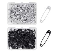 JTMKYO Lot de 240 Petites Épingles à Nourrice en Métal pour Vêtements, Bricolage, Couture, Fabrication de Bijoux (Noir, Blanc)