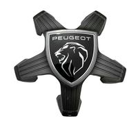 JTMLGDPA 4 Pièces Voiture Cache Moyeux pour Peugeot 308 SW 2021-2023,Capuchons Centre Roue Moyeu Anti-poussière Crème Solaire Bouchon Jante Décoration Accessoires,A-Black