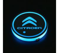 JTMLGDPA Voiture Dessous de Verre pour Citroen C3 Aircross 2017-2024,Porte Gobelet de Coaster Antidérapant Anti-poussière Tapis Isolés D'intérieur Accessoires