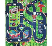 JTMM Jouet de Playmat de Route, Tapis de Tapis d'enfants, Grand pour Jouer avec des Voitures et des Jouets, Tapis de Jeu éducatif de Circulation routière d'enfants