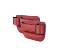 JTNDSHDP 2 Pcs Boîte de Rangement pour Siège pour Porsche Cayman (987),Auto Seat Gap Organisateur Cuir PU Organiseur de Siège de Voiture Auto Accessoires,Red