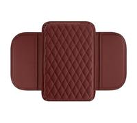 JTNDSHDP Voiture Coussin d'Accoudoir pour Porsche Cayenne 9PA/955 92A/958 9YA/PO536,Étanche Accoudoir Central Couvercle Console Centrale Tapis Protection Accessoire,A-Red