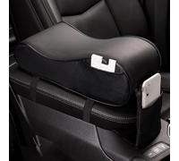 JTNDSHDP Voiture Coussin d'Accoudoir pour VW Golf 8 2021-2023,Étanche Accoudoir Central Couvercle Console Centrale Tapis Protection Accessoire,A-Black