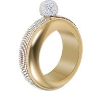 JTNero Bracelet flasque en acier inoxydable 304, bracelet décoratif créatif avec bouchon en strass, pour stocker du whisky et de l'alcool, cadeau pour femmes, filles, fête d'anniversaire, 90 ml (doré)
