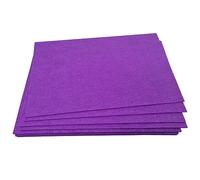 Jtnohx 2mm Feutrine Rigide, Feutrine Loisir Creatif 12 Pièces 17,78 x 28,8cm, Feuille de Feutre pour L'artisanat, Tissu de Feutre de Couleur (Violet)