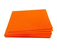 Jtnohx 2mm Feutrine Rigide, Feutrine Loisir Creatif 12 Pièces 17,78 x 28,8cm, Feuille de Feutre pour L'artisanat, Tissu de Feutre de Couleur (Orange)