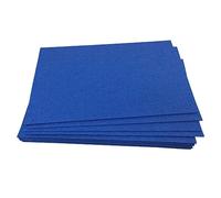 Jtnohx 2mm Feutrine Rigide, Feutrine Loisir Creatif 12 Pièces 17,78 x 28,8cm, Feuille de Feutre pour L'artisanat, Tissu de Feutre de Couleur (Bleu)