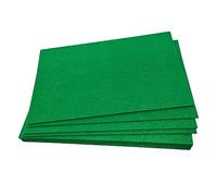 Jtnohx 2mm Feutrine Rigide, Feutrine Loisir Creatif 12 Pièces 17,78 x 28,8cm, Feuille de Feutre pour L'artisanat, Tissu de Feutre de Couleur (Vert)