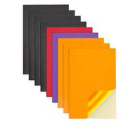 Jtnohx Feuilles de Mousse Eva Adhésives, 9 Pcs Eva Collante pour L’artisanat, 17.78×28.7cm Feuilles de Mousse avec Auto-adhésif, Doublure de Tiroir pour boîte à bijoux(Halloween)