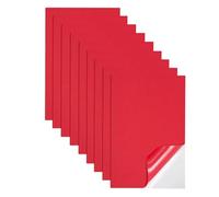 Jtnohx Feuilles de Mousse Eva Adhésives, 9 Pcs Eva Collante pour L’artisanat, 17.78×28.7cm Feuilles de Mousse avec Auto-adhésif, Doublure de Tiroir pour boîte à bijoux (Rouge)