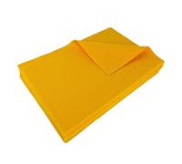 Jtnohx Feutrine de Couleur, Feuilles de Feutre Souple, 1.4mm D'épaisseur Tissus de Feutre D'artisanat, Feutrine pour L'artisanat pour Bricolage Couture 20x30cm(Jaune Orangé)