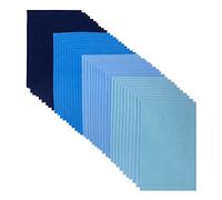 Jtnohx Feutrine de Couleur, Tissu en Feutre 40 Pièces, Feuille de Feutre 20x30cm, 1.4 mm Feutrine Souple pour L'artisanat Projets et de Fête (Série Bleue)