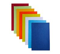 Jtnohx Feutrine Loisir Creatif, Tissu de Feutre 2 mm D'épaisseur, 8 Pièces 20x30cm Feuilles de Feutre Rigide, Feutrine de Couleur pour L'artisanat(Série jaune orange)