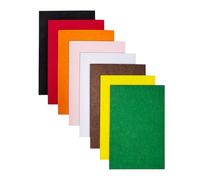 Jtnohx Feutrine Loisir Creatif, Tissu de Feutre 2 mm D'épaisseur, 8 Pièces 20x30cm Feuilles de Feutre Rigide, Feutrine de Couleur pour L'artisanat(Série Noël)